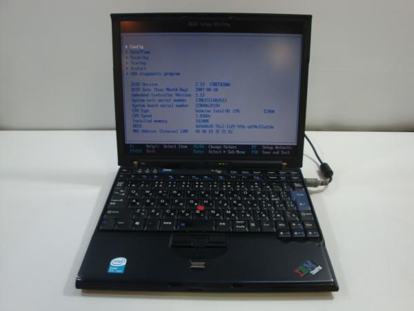 レノボ(IBM) thinkpad x60 1709-25j