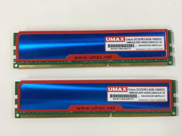 PC3-12800(DDR3-1600) 4GBx2枚の画像