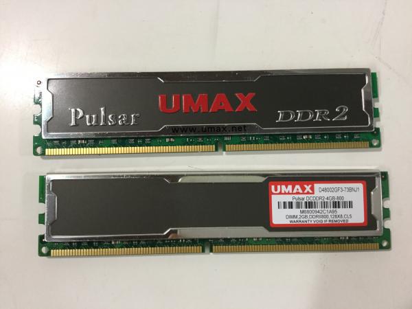 PC2-6400(DDR2-800) 2GBx2枚の画像