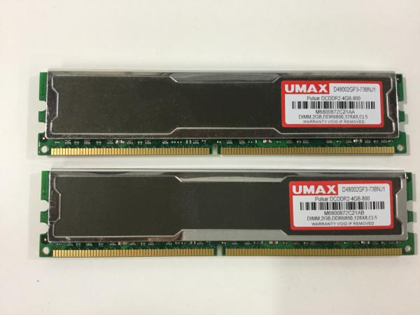 PC2-6400(DDR2-800) 2GBx2枚の画像